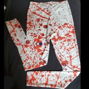 Blood splattered leggings